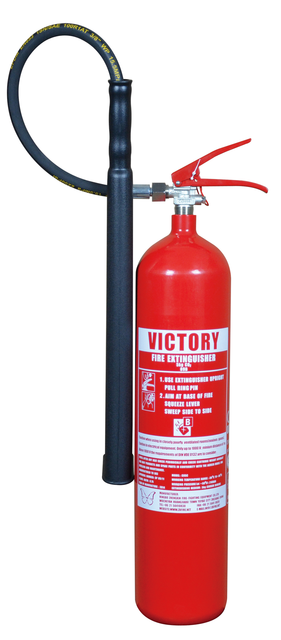 5KG ALLOY STEEL CO2 FIRE EXTINGUISHER MODEL: CO5C [1]