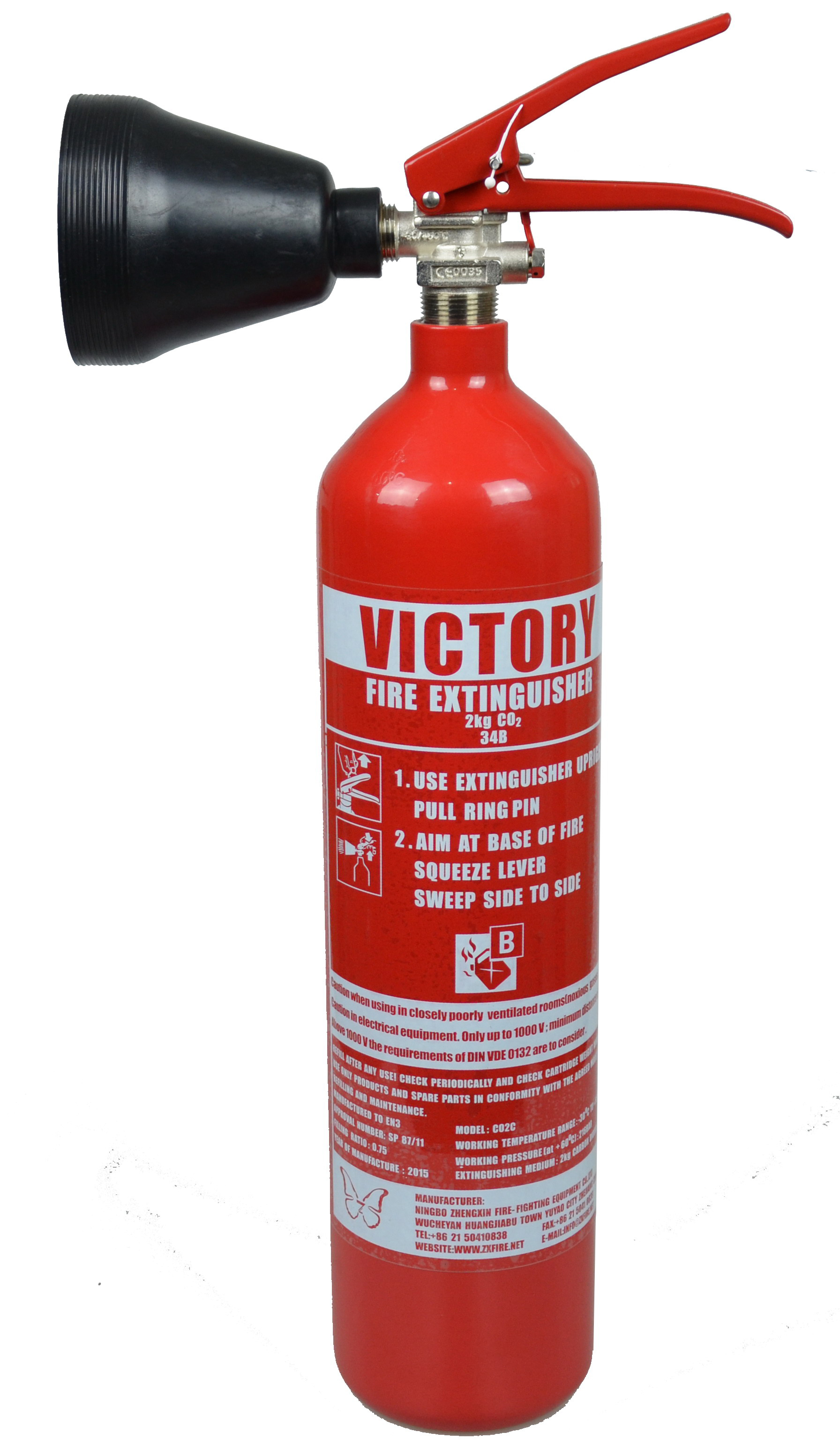 2KG ALLOY STEEL CO2 FIRE EXTINGUISHER MODEL: CO2C[1