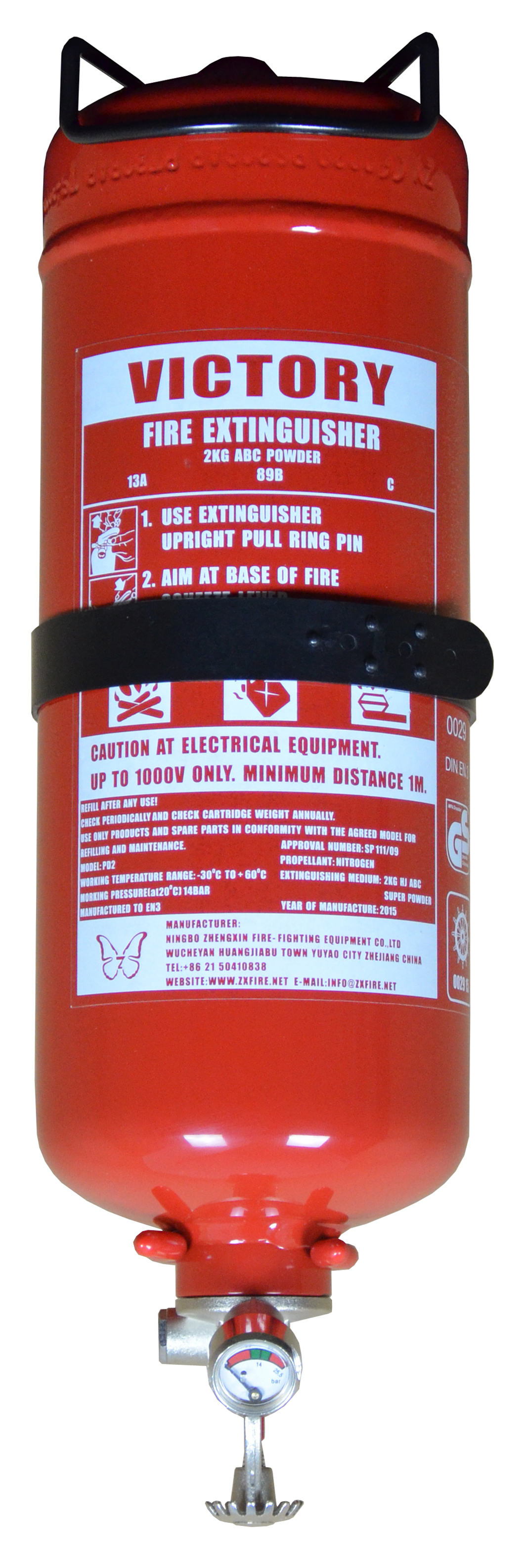 1KG STORE PRESSURE AUTOMATIC FIRE EXTINGUISHER MODEL:PD1-AT/PD2-AT