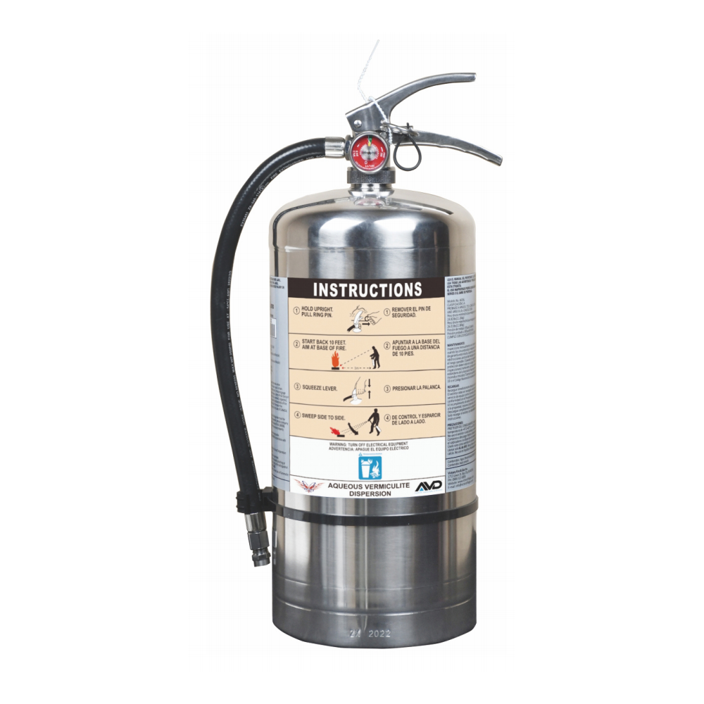 WATER BASED AGENT 6L AVD BATTERY FIRE EXTINGUISHER MODEL:AVD6L STANDARD COMPLIED WITH:ANSI/UL8