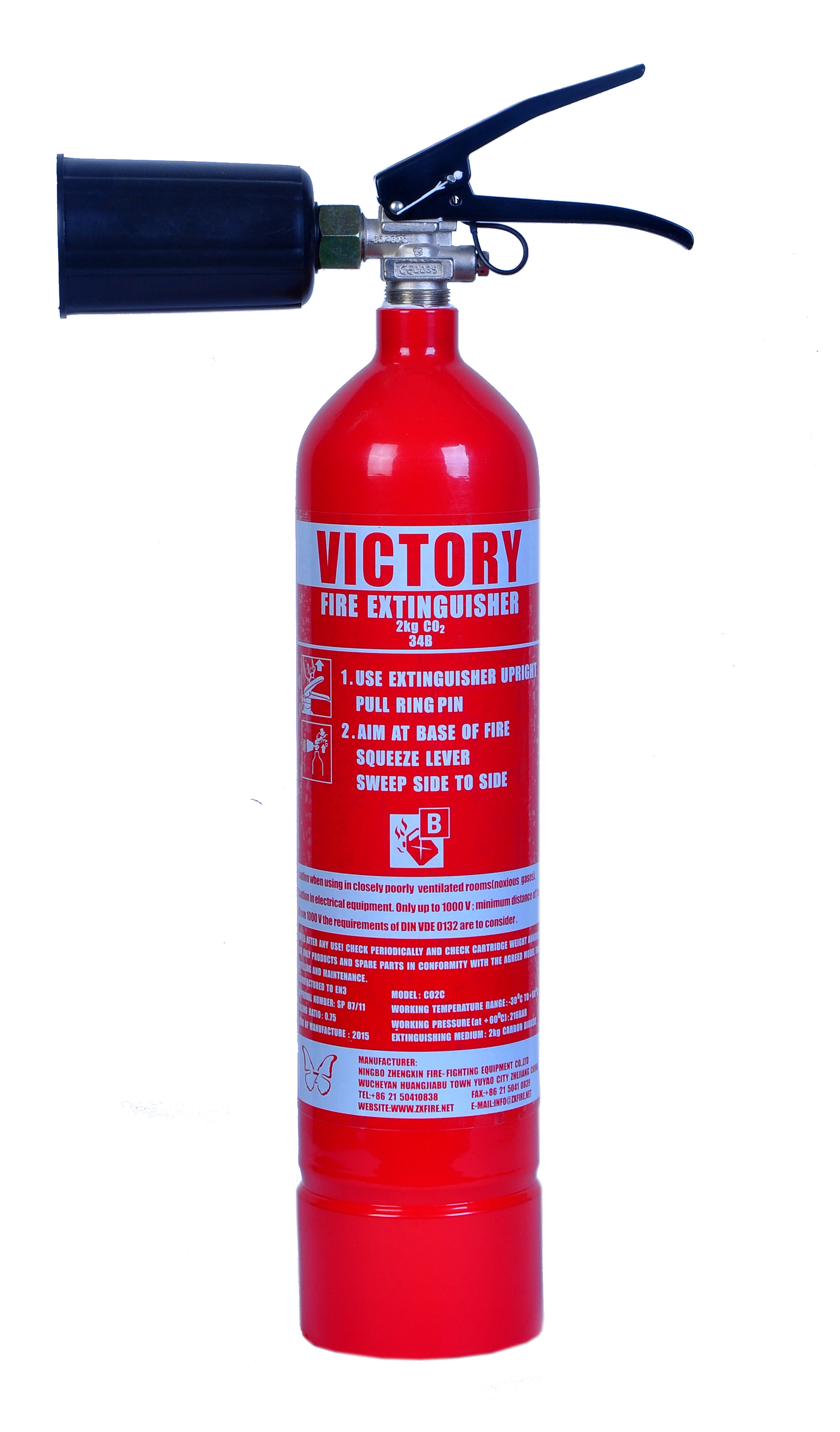 2KG ALLOY STEEL CO2 FIRE EXTINGUISHER MODEL: CO2C[2]