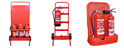 Extinguisher Trolley, Stands And Covers