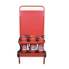 STEEL THREE EXTINGUISHER TROLLEY