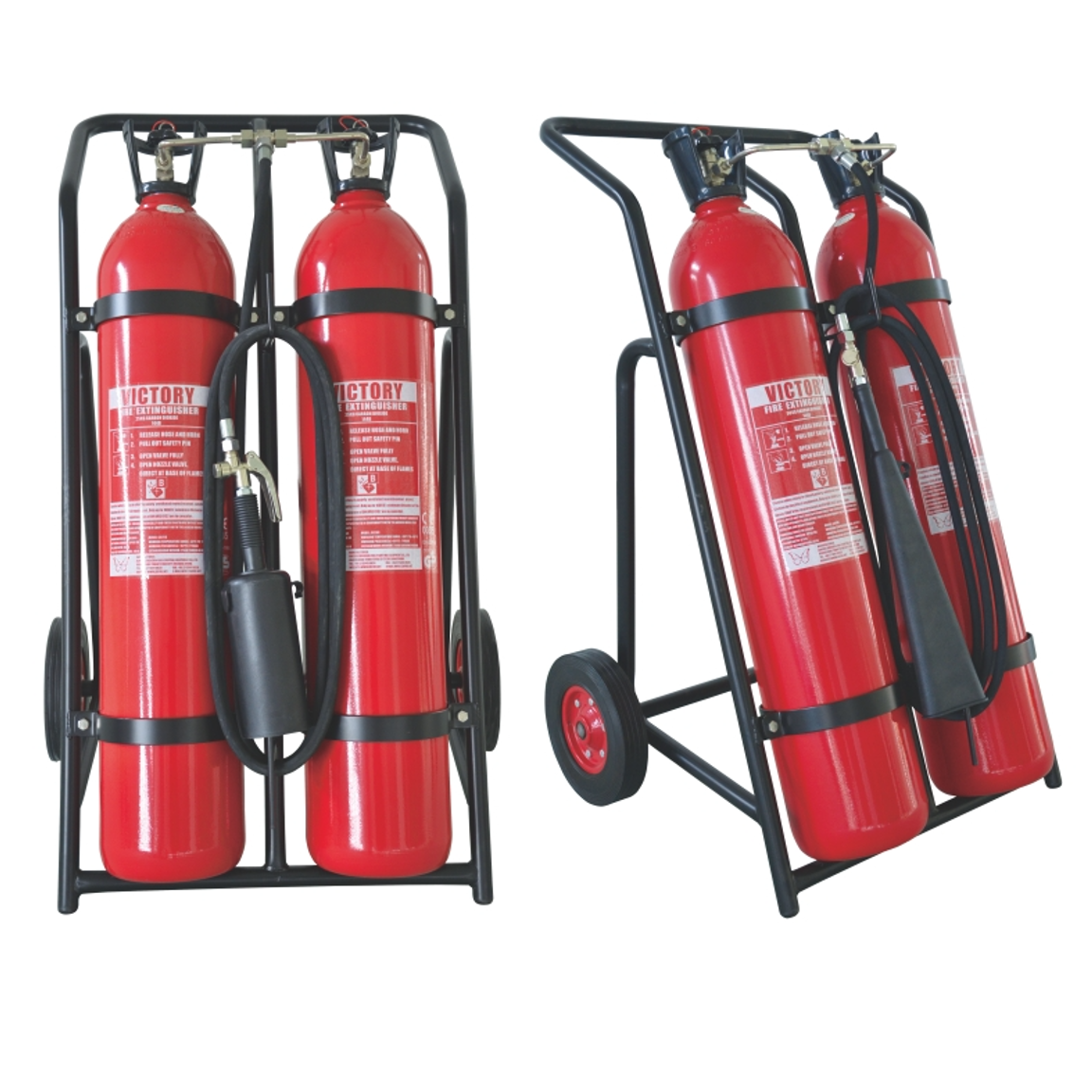 STORE PRESSURE CO2 MOBILE TROLLEY EXTINGUISHER MODEL: CO5OG