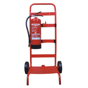 STEEL DOUBLE EXTINGUISHER TROLLEY