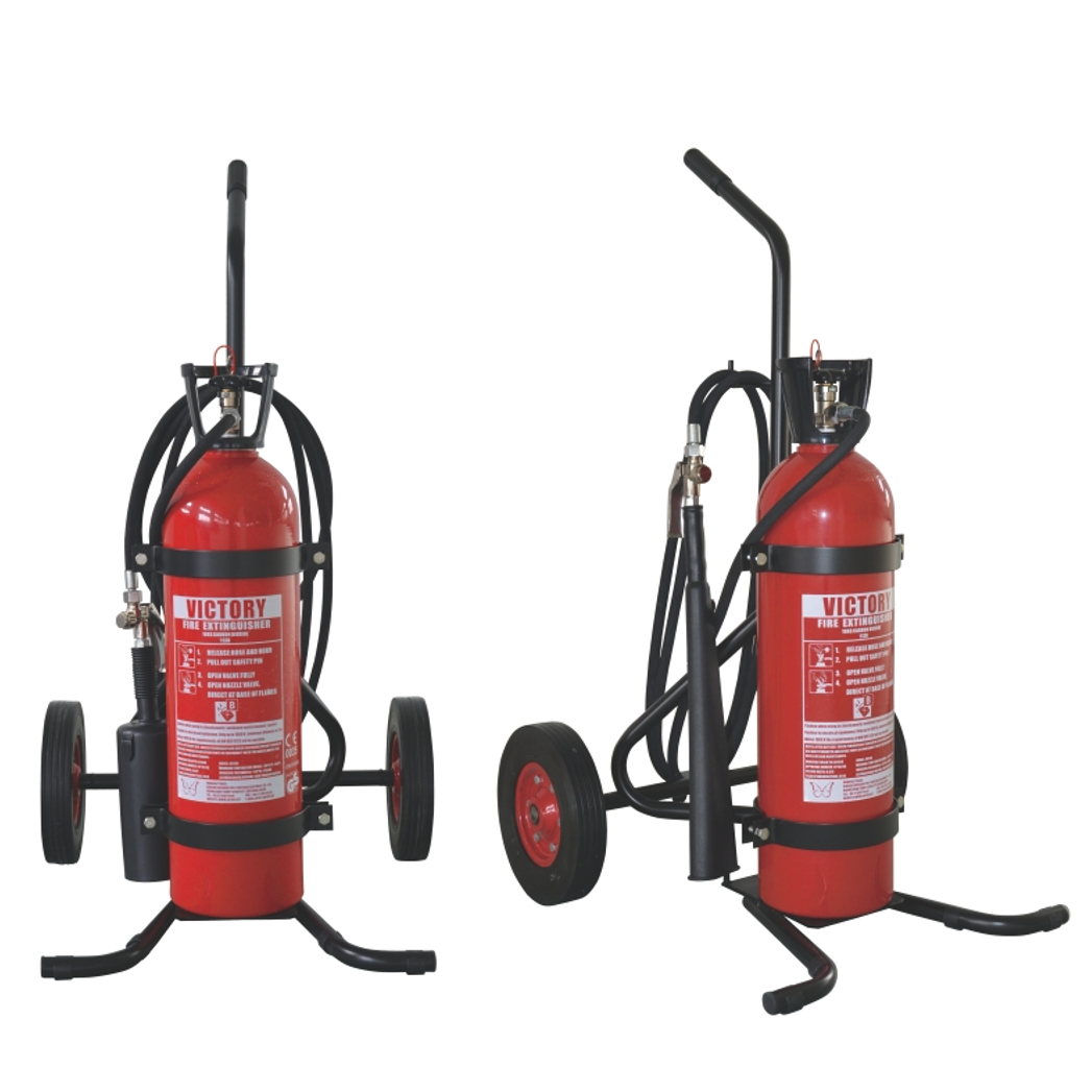STORE PRESSURE CO2 MOBILE TROLLEY EXTINGUISHER