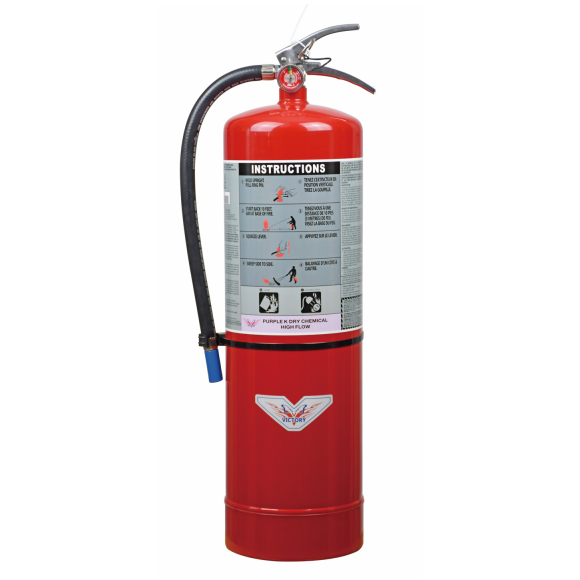 HEAVY DUTY HIGH FLOW 30LB PURPLE K DRY CHEMICAL FIRE EXTINGUISHER MODEL:PK30LBHF